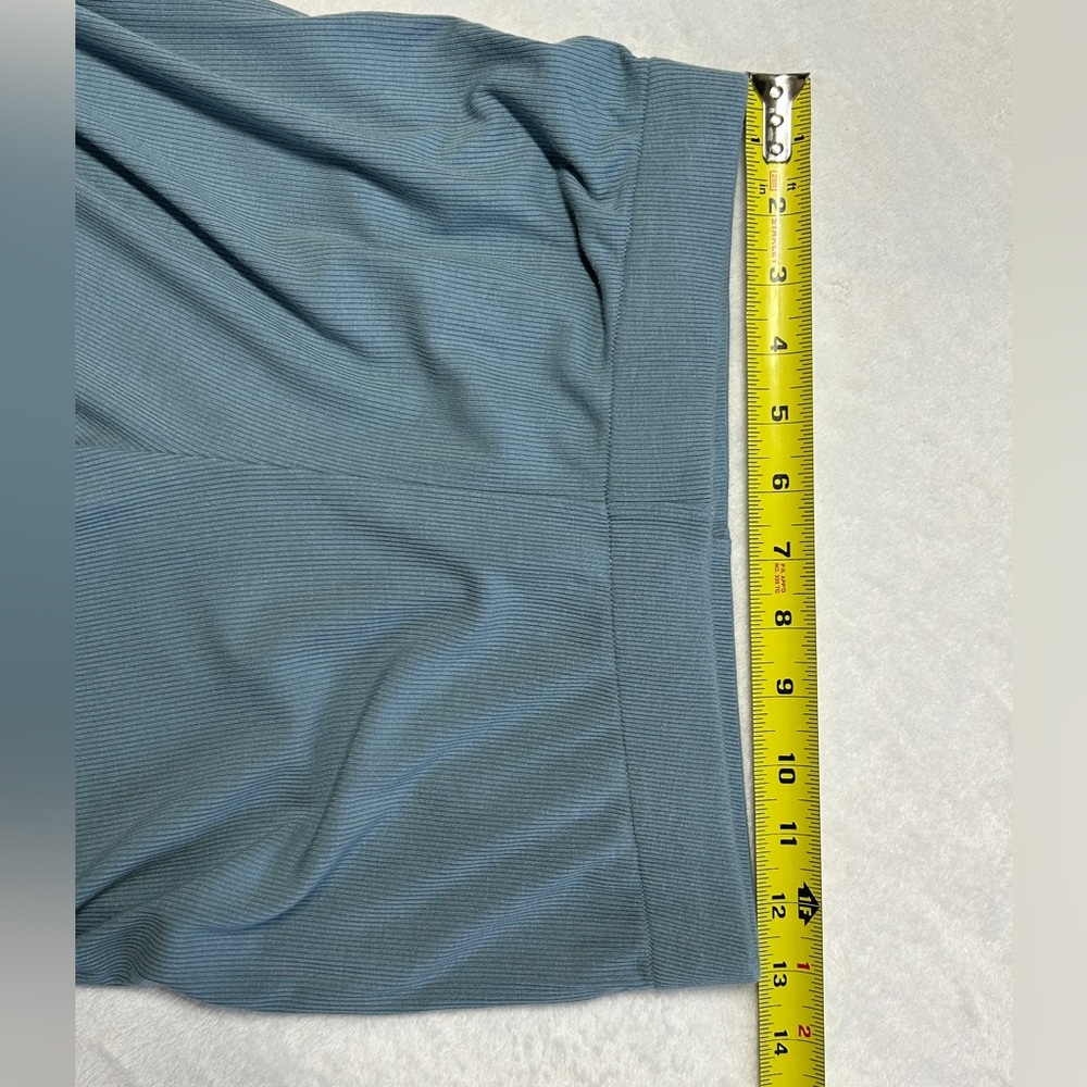SKIMS Wide Leg Lounge Pants in Gray and Teal Blue - Picture 12 of 15